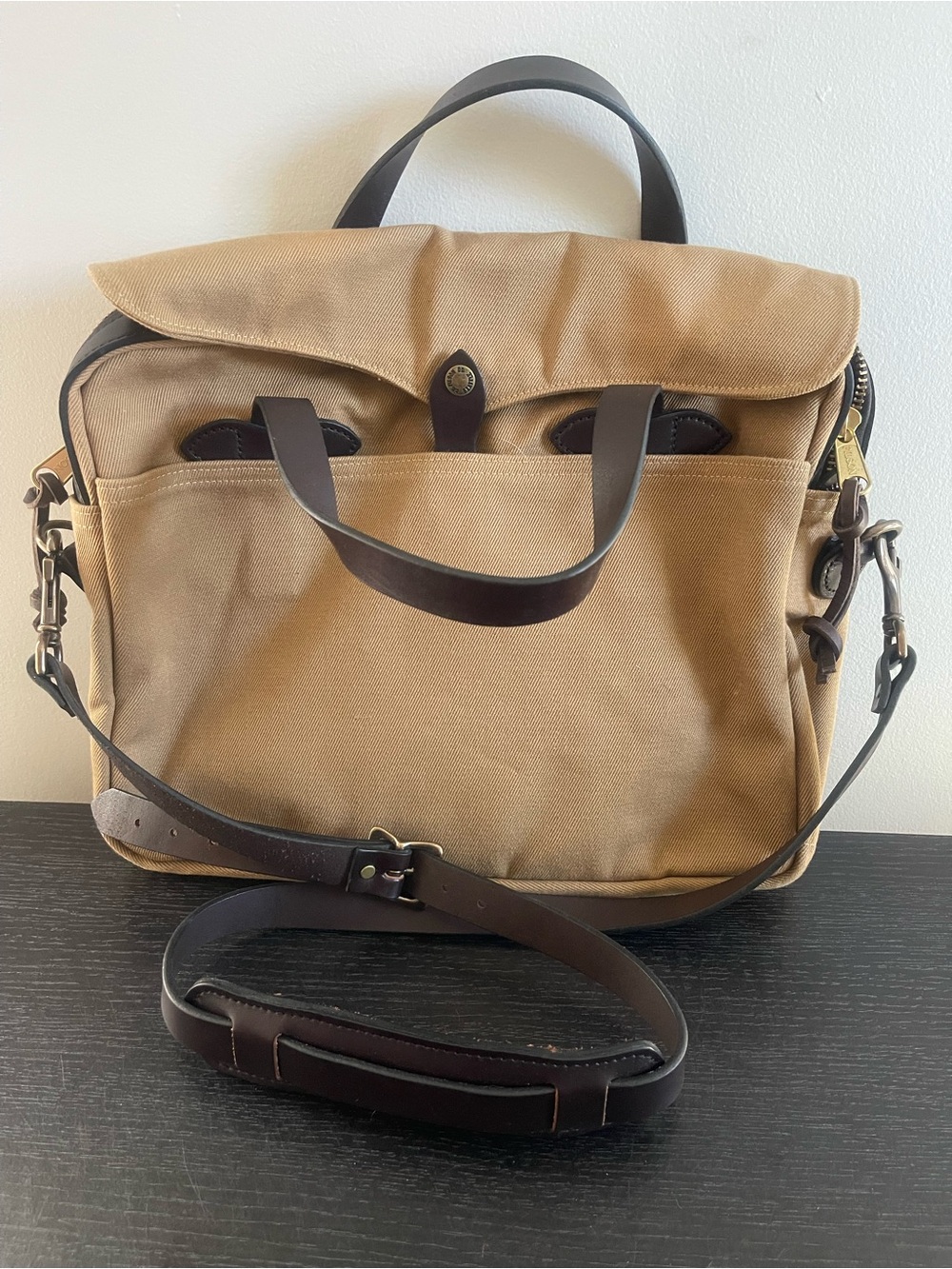 Filson Rugged Twill Original Briefcase in Tan